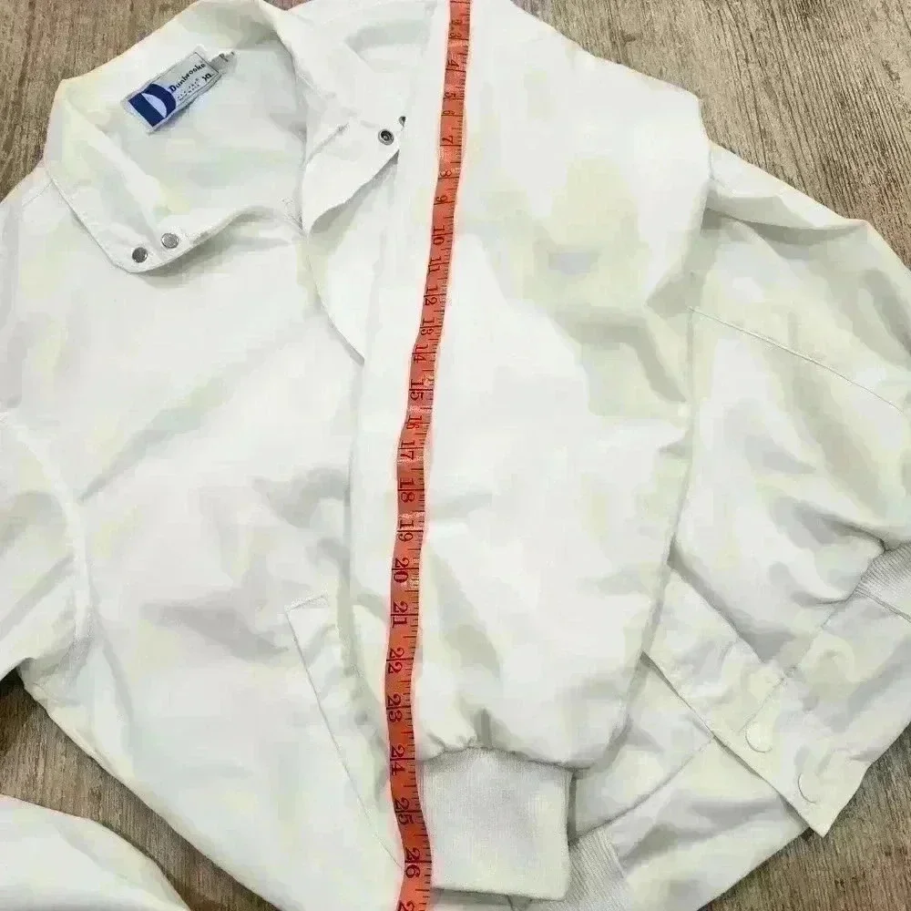 Fighter Pilots Assocation White Vintage Windbreaker,US Mens Medium (listing as)